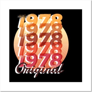 1978 birthday RETRO QUOTE LETTERING vintage birthday Posters and Art